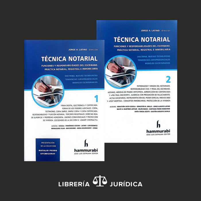 Tecnica Notarial  Tomo I y Tomo II