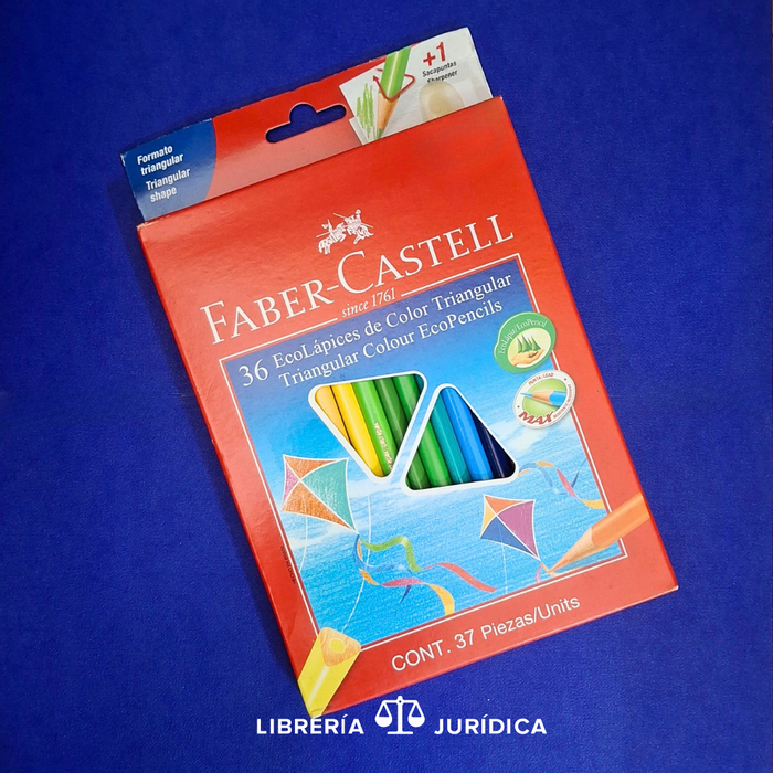 Crayones de madera 36 colores Triangular Faber Castell