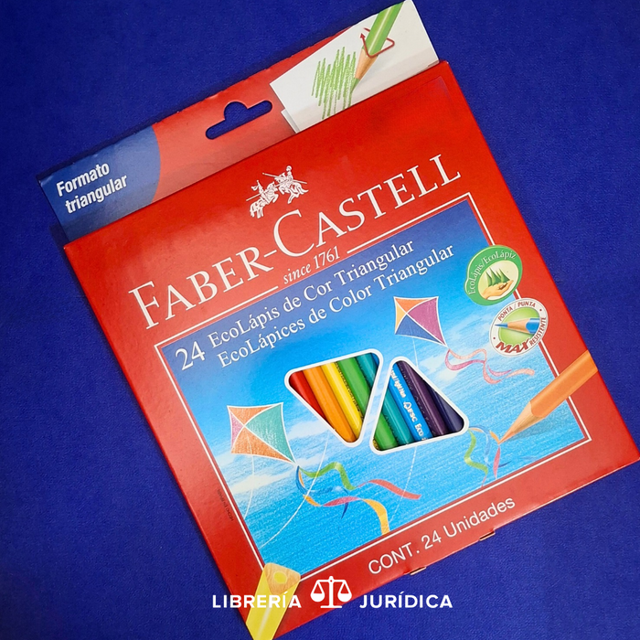 Crayones de madera Triangular 24 colores Faber Castell