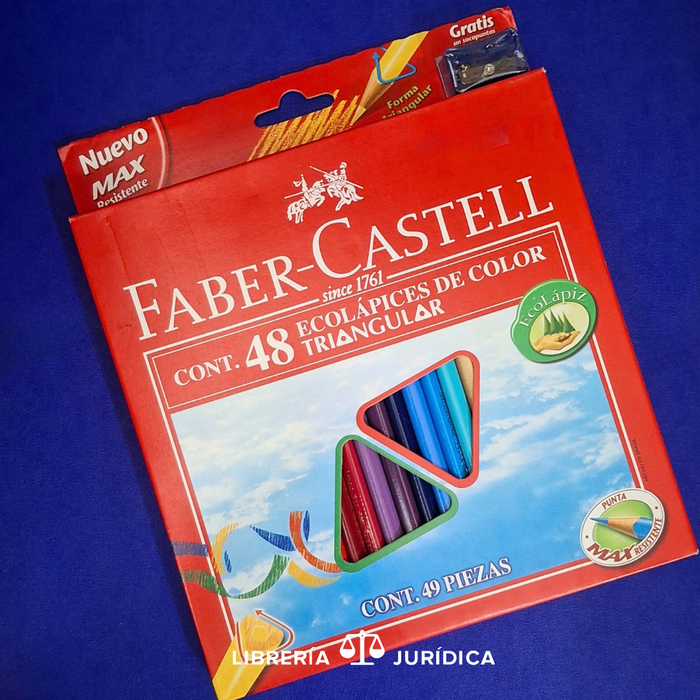 Crayones de madera Triangular 48 colores Faber Castell