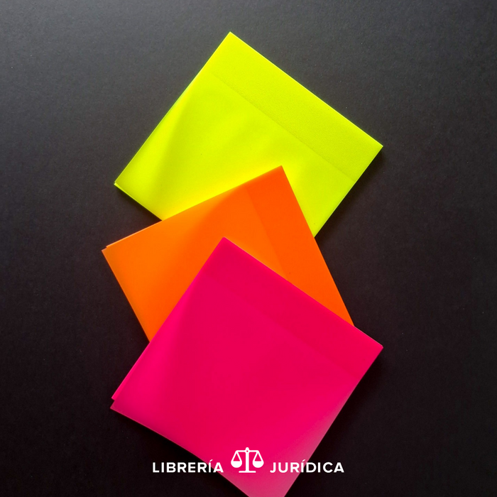 Notas Adhesivas Semitransparentes 50 hojas.