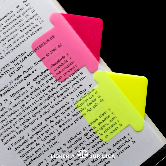 Notas Adhesivas Semitransparentes 30 hojas.