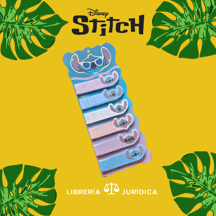 Set de 6 Banderitas adhesivas STITCH