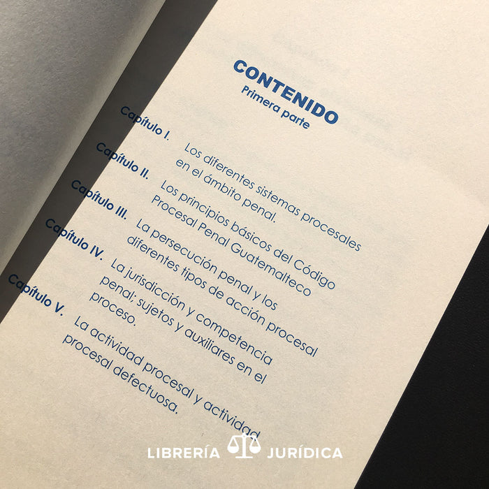 El Proceso Penal Guatemalteco, Tomo I - Libreria Juridica 