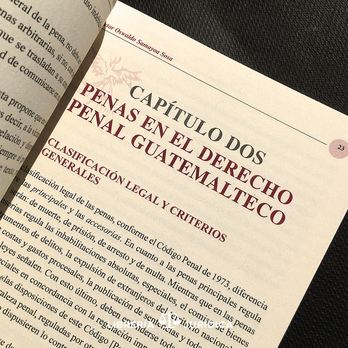Derecho Penal Guatemalteco (Penas y Medidas de Seguridad) - Libreria Juridica 