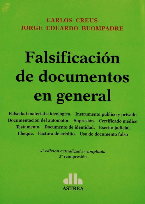 Falsificación de Documentos en general