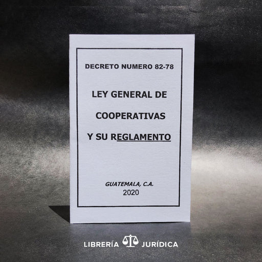 Ley General de Cooperativas - Libreria Juridica 