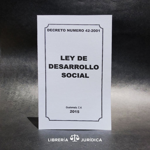 Ley de Desarrollo Social - Libreria Juridica 