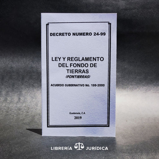 Ley del Fondo de Tierras -FONTIERRAS- - Libreria Juridica 